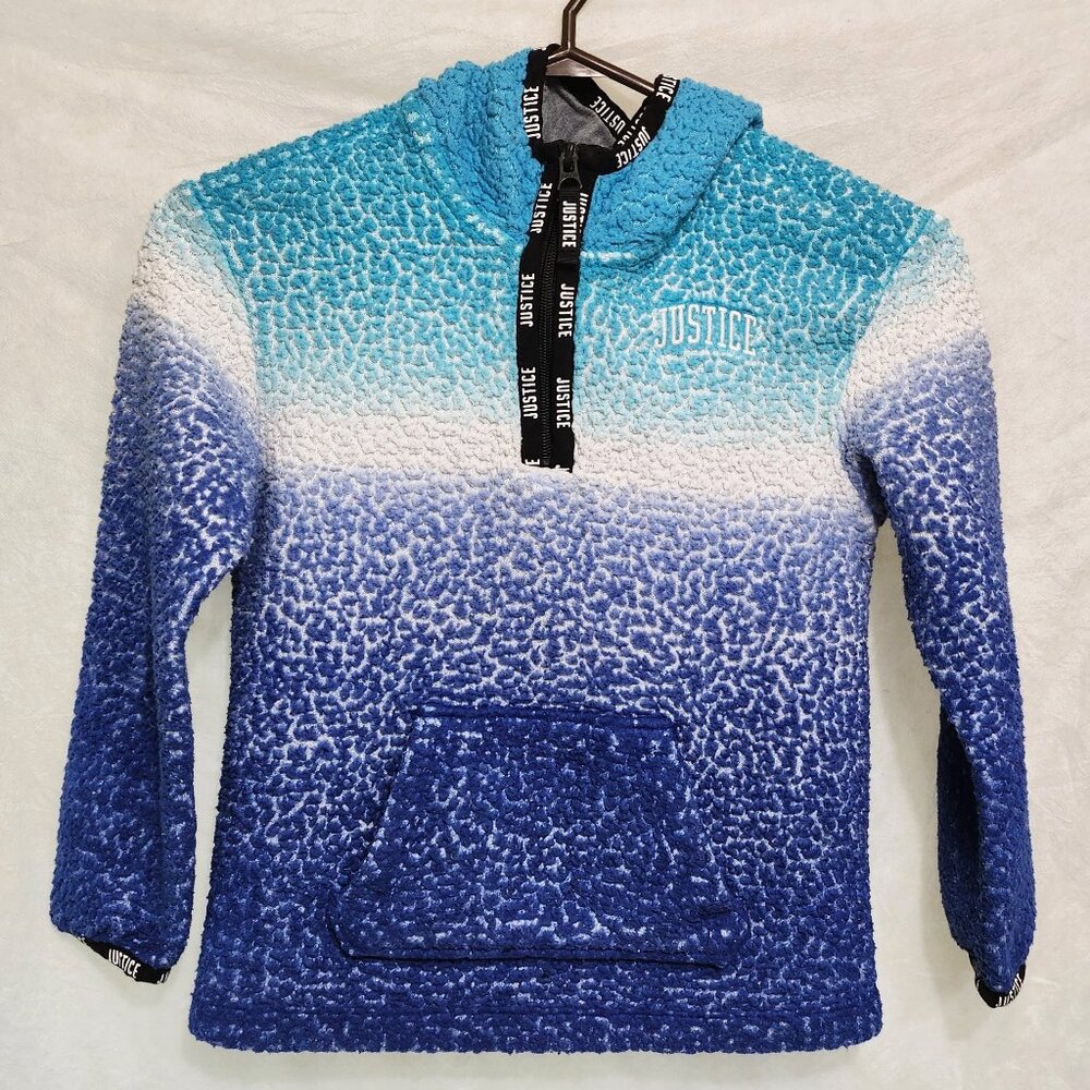 Blue Ombre Hooded Zipped pullover for Kids